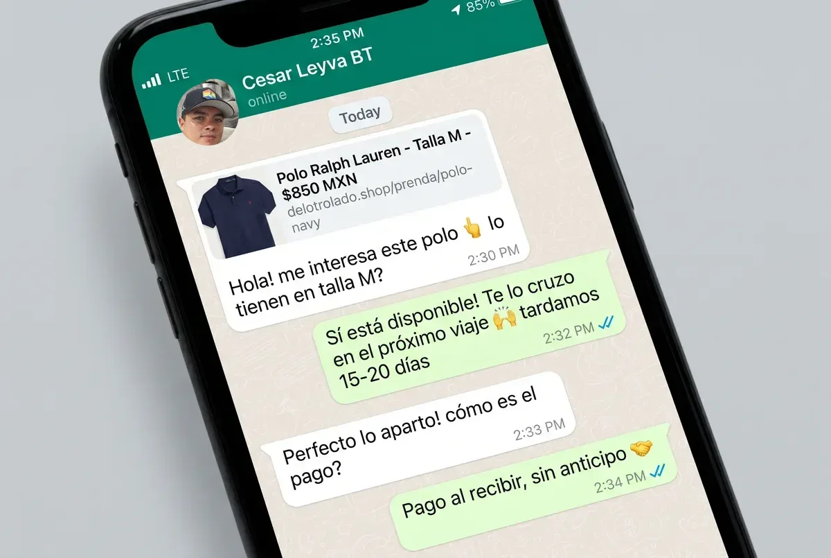 Confirmas por WhatsApp